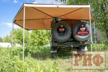 26 079 р. Маркиза автомобильная РИФ комбинированная (прямоугольная с веерной частью) 2,5х2,0 м (левая) РИФ rifavf072020601  с доставкой в г. Кемерово. Увеличить фотографию 7