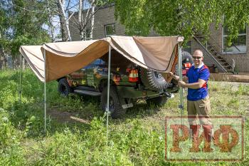 26 079 р. Маркиза автомобильная РИФ комбинированная (прямоугольная с веерной частью) 2,5х2,0 м (левая) РИФ rifavf072020601  с доставкой в г. Кемерово. Увеличить фотографию 4