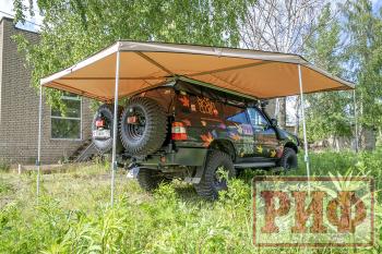 26 999 р. Маркиза автомобильная РИФ комбинированная (прямоугольная с веерной частью) 2,5х2,0 м (правая) РИФ rifavf072020602  с доставкой в г. Кемерово. Увеличить фотографию 20