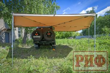 38 089 р. Маркиза автомобильная РИФ комбинированная (прямоугольная с веерной частью) 2.5х3.0 м (правая) РИФ rifavf073030602  с доставкой в г. Кемерово. Увеличить фотографию 17