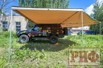 38 089 р. Маркиза автомобильная РИФ комбинированная (прямоугольная с веерной частью) 2.5х3.0 м (левая) РИФ rifavf073030601  с доставкой в г. Кемерово. Увеличить фотографию 4