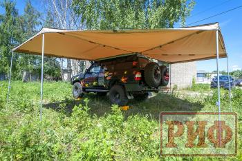 38 089 р. Маркиза автомобильная РИФ комбинированная (прямоугольная с веерной частью) 2.5х3.0 м (левая) РИФ rifavf073030601  с доставкой в г. Кемерово. Увеличить фотографию 3