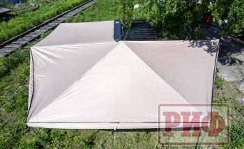 38 089 р. Маркиза автомобильная РИФ комбинированная (прямоугольная с веерной частью) 2.5х3.0 м (левая) РИФ rifavf073030601  с доставкой в г. Кемерово. Увеличить фотографию 7