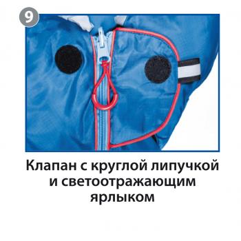 5 349 р. Мешок спальный BTrace Mega (Левый,СерыйСиний), (ТК: -5C) BTrace s0565  с доставкой в г. Кемерово. Увеличить фотографию 15