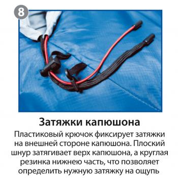 5 349 р. Мешок спальный BTrace Mega (Левый,СерыйСиний), (ТК: -5C) BTrace s0565  с доставкой в г. Кемерово. Увеличить фотографию 14