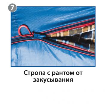 5 349 р. Мешок спальный BTrace Mega (Левый,СерыйСиний), (ТК: -5C) BTrace s0565  с доставкой в г. Кемерово. Увеличить фотографию 13