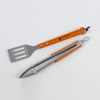 1 119 р. Набор для барбекю СОЮЗГРИЛЬ (щипцы, лопатка) O-GRILL grillset-2  с доставкой в г. Кемерово. Увеличить фотографию 1