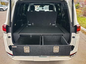34 999 р. Органайзер в багажник "Премиум" для Toyota Land Cruiser 300 (5-ти местн. комплектации) РФ тлк300прем5  с доставкой в г. Кемерово. Увеличить фотографию 7