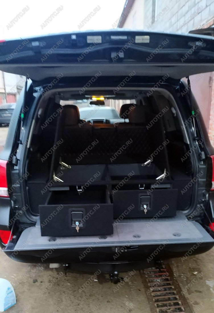 30 999 р. Органайзер в багажник для Toyota Land Cruiser 200 (2 выдвижных ящика с замками, спальник) РФ 200-004  с доставкой в г. Кемерово
