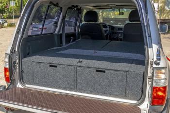 26 999 р. Органайзер в багажник для Toyota Land Cruiser 80 (2 выдвижных ящика+спальник) РФ 080-003  с доставкой в г. Кемерово. Увеличить фотографию 4