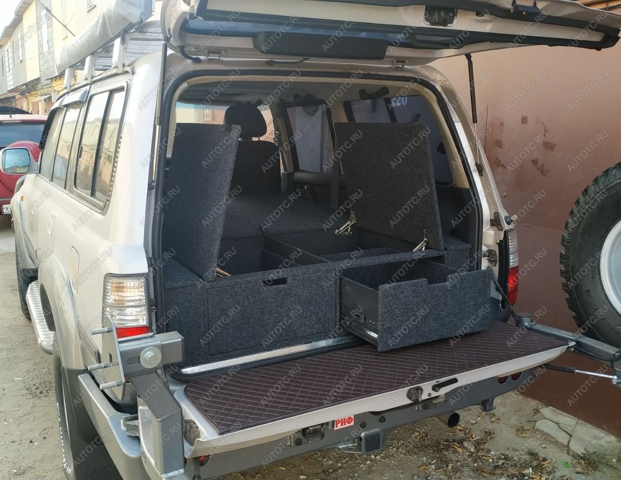 26 999 р. Органайзер в багажник для Toyota Land Cruiser 80 (2 выдвижных ящика+спальник) РФ 080-003  с доставкой в г. Кемерово