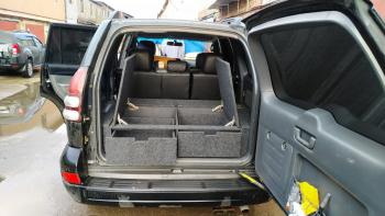 24 999 р. Органайзер в багажник для Toyota Land Cruiser Prado 120 (2 выдв.ящика+спальник) РФ 120-003  с доставкой в г. Кемерово. Увеличить фотографию 12