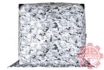 12 649 р. Палатка зимняя Улов КУБ утепленная., пиксель-зима 200*200*210см. PREMIER 2001  с доставкой в г. Кемерово. Увеличить фотографию 3