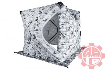 12 649 р. Палатка зимняя Улов КУБ утепленная., пиксель-зима 200*200*210см. PREMIER 2001  с доставкой в г. Кемерово. Увеличить фотографию 1