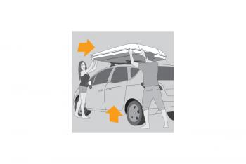 596 529 р. Палатка на крышу автомобиля AUTOHOME MAGGIOLINA CARBON FIBER SMALL, тент серый, лестница 215 мм AUTOHOME Zifer Italia S.r.l mcf-01  с доставкой в г. Кемерово. Увеличить фотографию 27