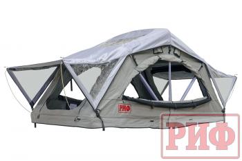 81 699 р. Палатка на крышу автомобиля РИФ Soft RT01-120, тент серый, 400 г, 120х240х115 РИФ rifrt0112080001  с доставкой в г. Кемерово. Увеличить фотографию 2
