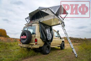 108 999 р. Палатка на крышу автомобиля РИФ Soft RT01-140, тент серый, 400 гр., 140х240х115 см, РИФ rifrt0114080001  с доставкой в г. Кемерово. Увеличить фотографию 34