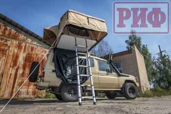 94 209 р. Палатка на крышу автомобиля РИФ Soft RT02-120, тент песочный, 120х240х115 см РИФ rifrt0212060000  с доставкой в г. Кемерово. Увеличить фотографию 18