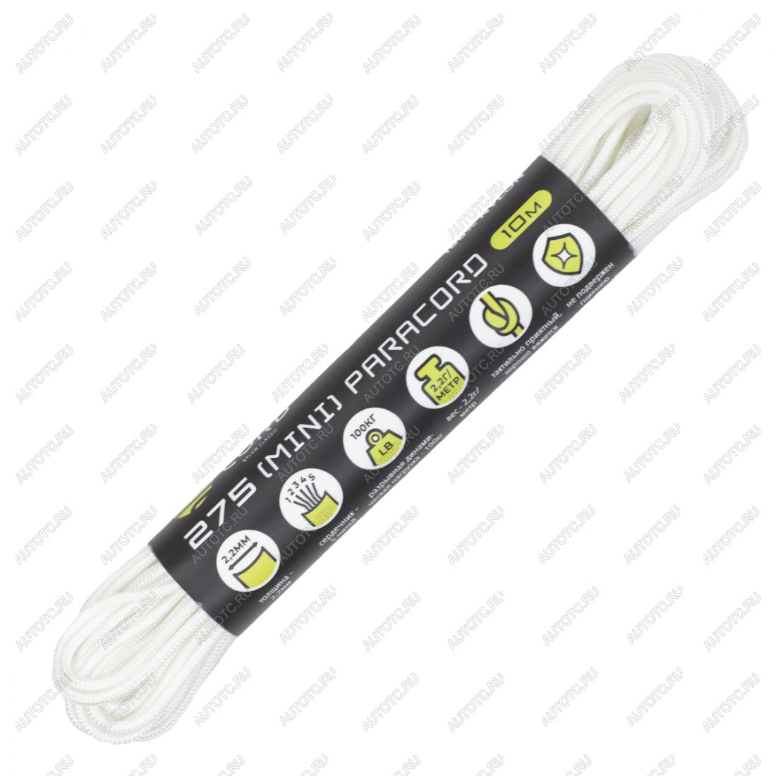 199 р. Паракорд 275 (мини) CORD nylon 10м (white) CORD 275.n10.w  с доставкой в г. Кемерово