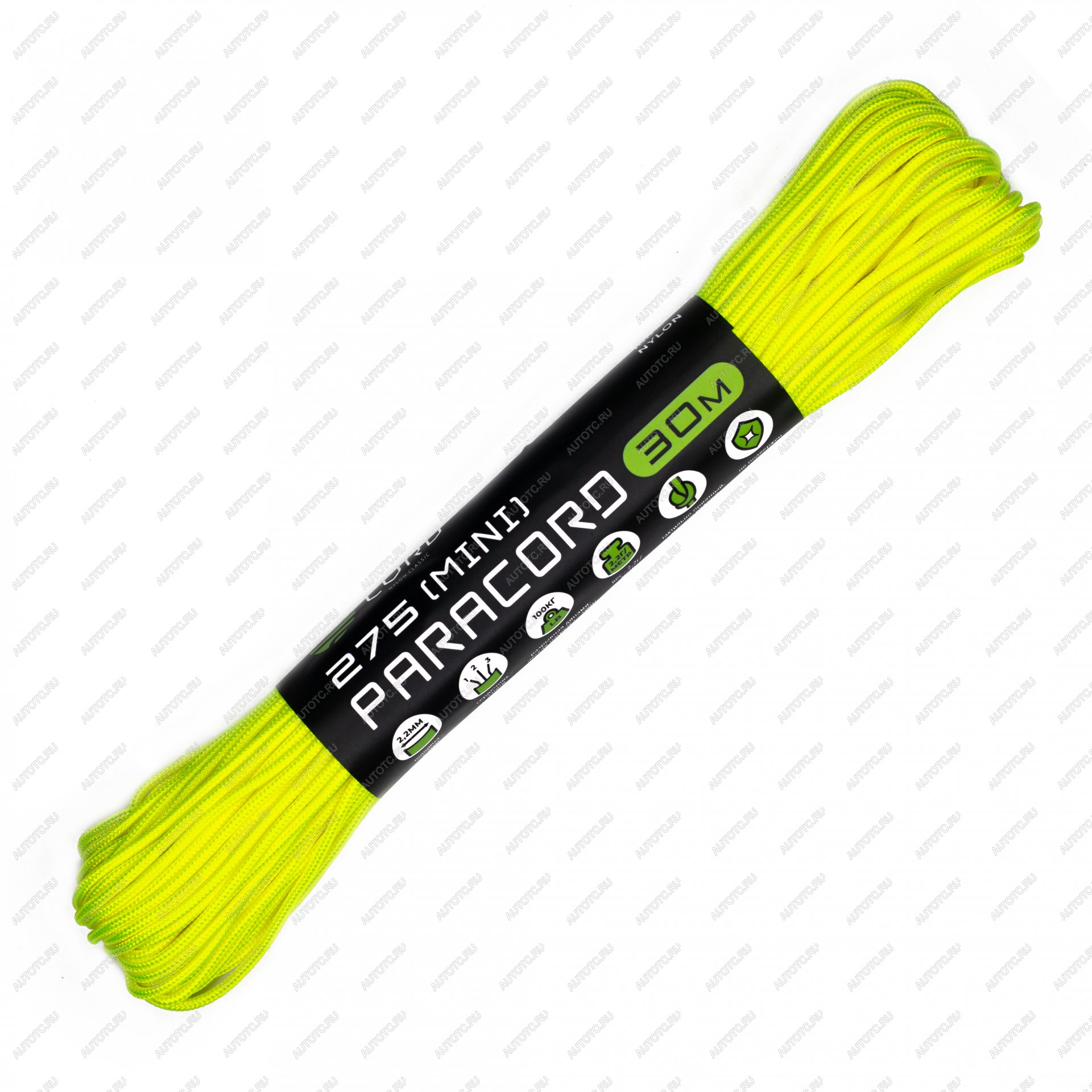 619 р. Паракорд 275 (мини) CORD nylon 30м (neon yellow) CORD 275.n30.n.y  с доставкой в г. Кемерово
