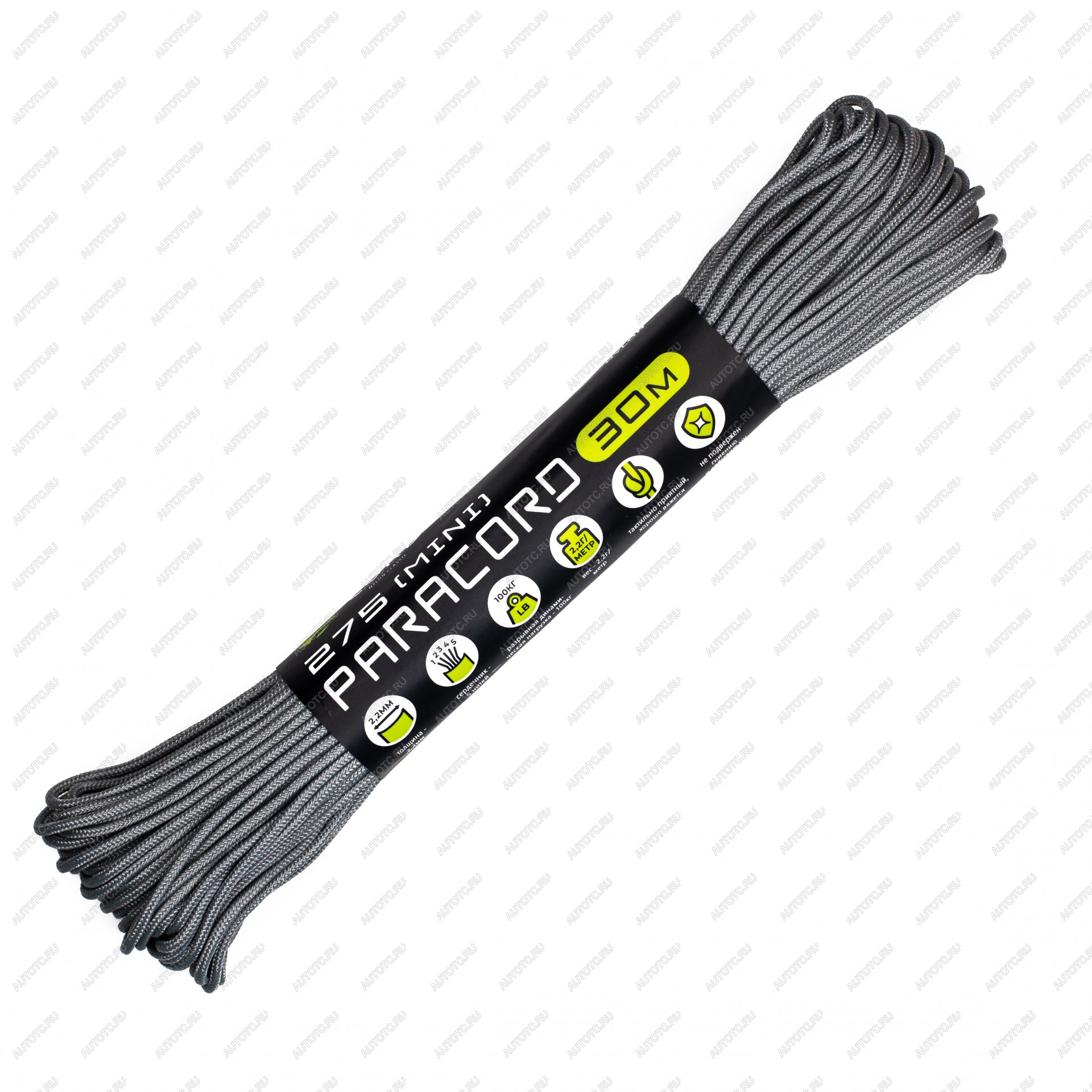 889 р. Паракорд 275 (мини) CORD nylon 30м (steel gray) CORD 275.n30.st.g  с доставкой в г. Кемерово