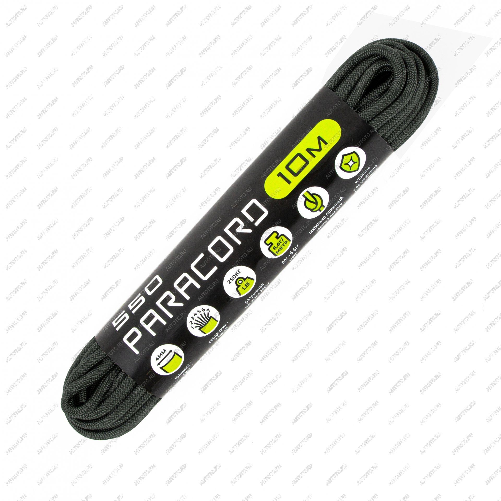 249 р. Паракорд 550 CORD nylon 10м (graphite) CORD 550.n10.grf  с доставкой в г. Кемерово