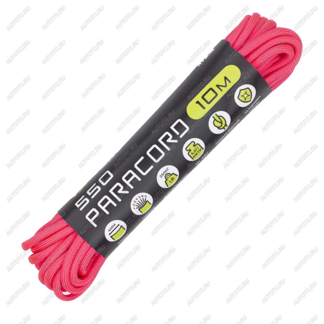 239 р. Паракорд 550 CORD nylon 10м (neon pink) CORD 550.n10.n.pn  с доставкой в г. Кемерово
