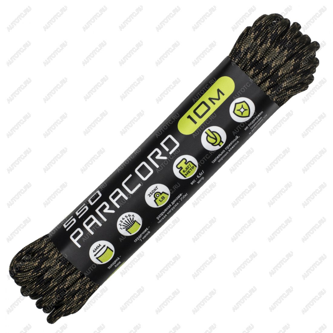 220 р. Паракорд 550 CORD nylon 10м (veteran) CORD 550.n10.vtr  с доставкой в г. Кемерово