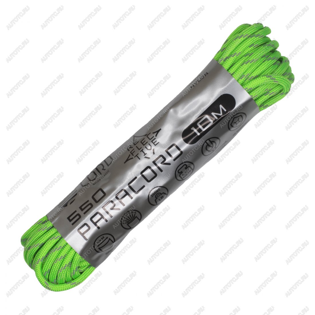 299 р. Паракорд 550 CORD nylon 10м световозвращающий (neon green) CORD 550.n10.lm.n.gr  с доставкой в г. Кемерово