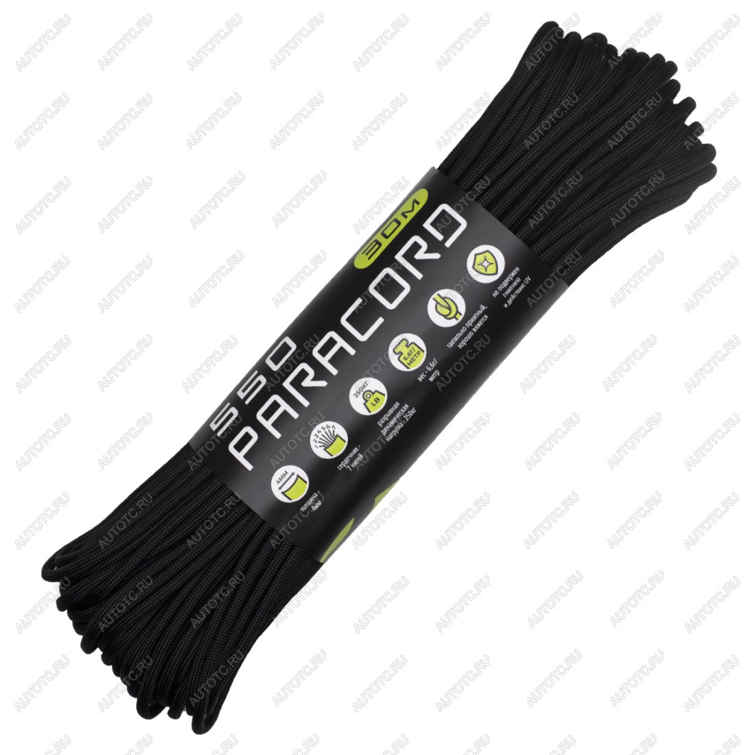 679 р. Паракорд 550 CORD nylon 30м (black) CORD 550.n30.b  с доставкой в г. Кемерово