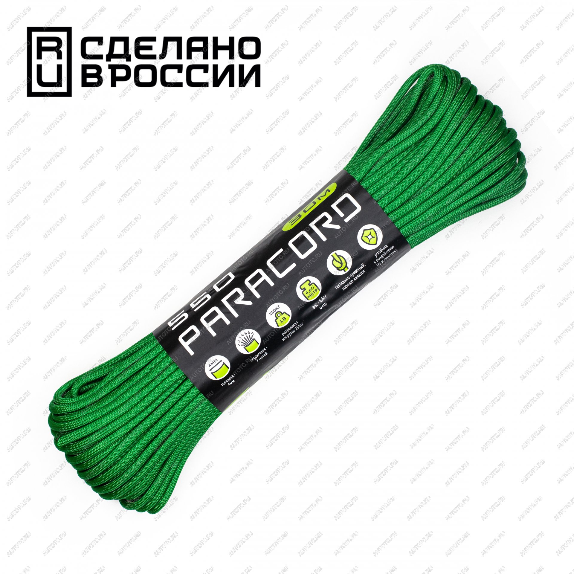 679 р. Паракорд 550 CORD nylon 30м (green) CORD 550.n30.gr  с доставкой в г. Кемерово