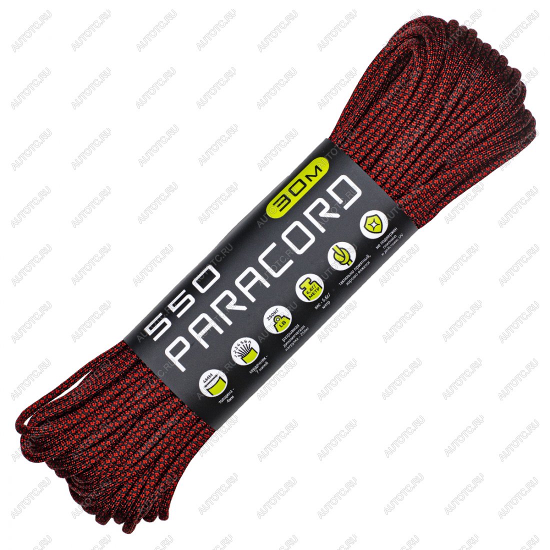 659 р. Паракорд 550 CORD nylon 30м (red snake) CORD 550.n30.r.sn  с доставкой в г. Кемерово