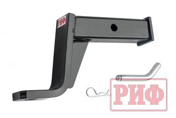 5 449 р. Переходник РИФ для фаркопа с фиксатором (занижение 6" - 150 мм) РИФ rif000-88011  с доставкой в г. Кемерово. Увеличить фотографию 2