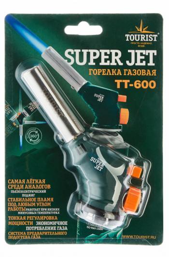 699 р. Резак газовый TOURIST SUPER JET, с пьезоподжигом TOURIST tt-600  с доставкой в г. Кемерово. Увеличить фотографию 2