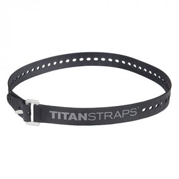 2 819 р. Ремень крепёжный TitanStraps Industrial черный L = 76 см (Dmax = 22,6 см, Dmin = 5,5 см) TitanStraps tsi-0130-blk  с доставкой в г. Кемерово. Увеличить фотографию 1