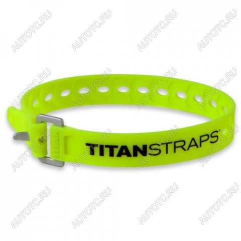 2 029 р. Ремень крепёжный TitanStraps Super Straps желтый L = 46 см (Dmax = 12,7 см, Dmin = 3,2 см) TitanStraps ts-0918-fy  с доставкой в г. Кемерово