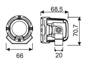 13 659 р. Светодиодная лазерная фара дальнего света РИФ 10W LED РИФ sm-2010l-rda  с доставкой в г. Кемерово. Увеличить фотографию 9