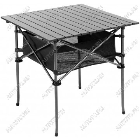 6 599 р. Стол складной Premier 70x70x70 см., реечная столешница алюминий, с отделением под посуду PREMIER pr-mc-606  с доставкой в г. Кемерово