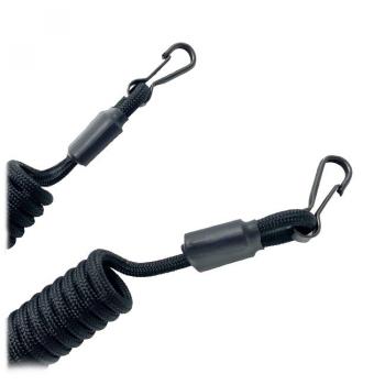 399 р. Страховочный тренчик CORD из паракорда с 2 карабинами (black) CORD tr.kk.b  с доставкой в г. Кемерово. Увеличить фотографию 3