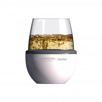 2 379 р. Термобокал для вина WINE KUZIE 440 мл, белый ASOBU stl24.01-white  с доставкой в г. Кемерово. Увеличить фотографию 2