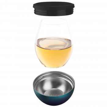 2 159 р. Термобокал для вина WINE KUZIE 440 мл, черный ASOBU stl24.06-black  с доставкой в г. Кемерово. Увеличить фотографию 3