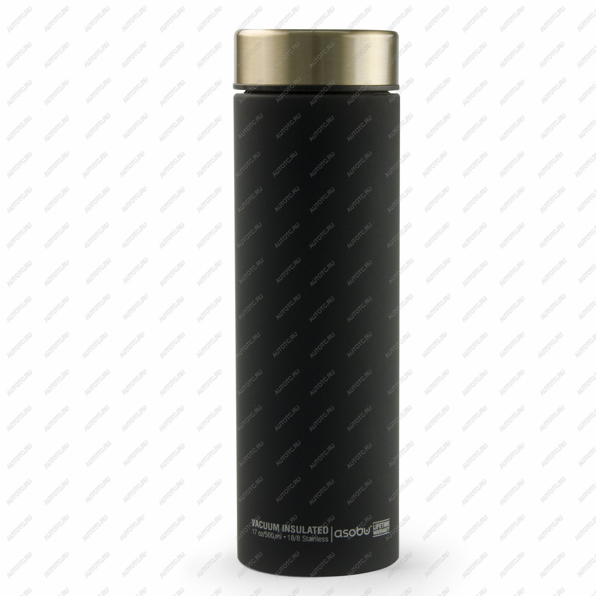 2 889 р. Термокружка (термос) LE BATON, 500 мл, черныйзолото ASOBU lb17.12-gold  с доставкой в г. Кемерово