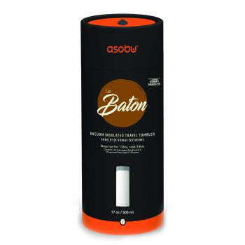 2 889 р. Термокружка (термос) LE BATON, 500 мл, черныйзолото ASOBU lb17.12-gold  с доставкой в г. Кемерово. Увеличить фотографию 9