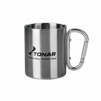 589 р. Термокружка ТОНАР 300ML ручка-карабин ТОНАР t.tk-032-300  с доставкой в г. Кемерово. Увеличить фотографию 1