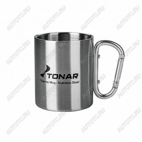 589 р. Термокружка ТОНАР 300ML ручка-карабин ТОНАР t.tk-032-300  с доставкой в г. Кемерово