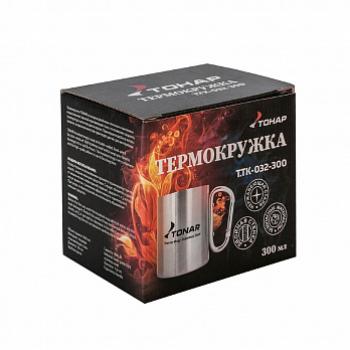 589 р. Термокружка ТОНАР 300ML ручка-карабин ТОНАР t.tk-032-300  с доставкой в г. Кемерово. Увеличить фотографию 4