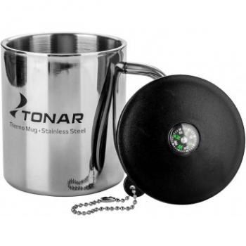 779 р. Термокружка ТОНАР 350ML металлическая, с пластиковой крышкой+карабин ТОНАР t.tk-038-350  с доставкой в г. Кемерово. Увеличить фотографию 3