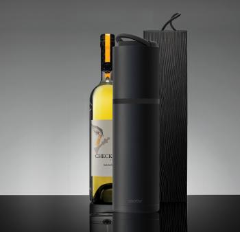 6 799 р. Термофутляр для вина VIN BLANC, черный ASOBU vpb1.06-black  с доставкой в г. Кемерово. Увеличить фотографию 6