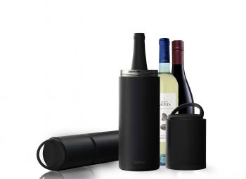 6 799 р. Термофутляр для вина VIN BLANC, черный ASOBU vpb1.06-black  с доставкой в г. Кемерово. Увеличить фотографию 4