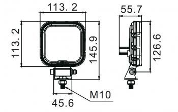 2 259 р. Фара водительского света РИФ 19W LED РИФ sm-4019-sfd  с доставкой в г. Кемерово. Увеличить фотографию 5
